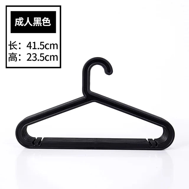 10PCs/lot Adult Clothes Hangers Jeans Pants Coat Hanger Home Storage Holder Dress Hanger Dying Racks Plastic Hanger