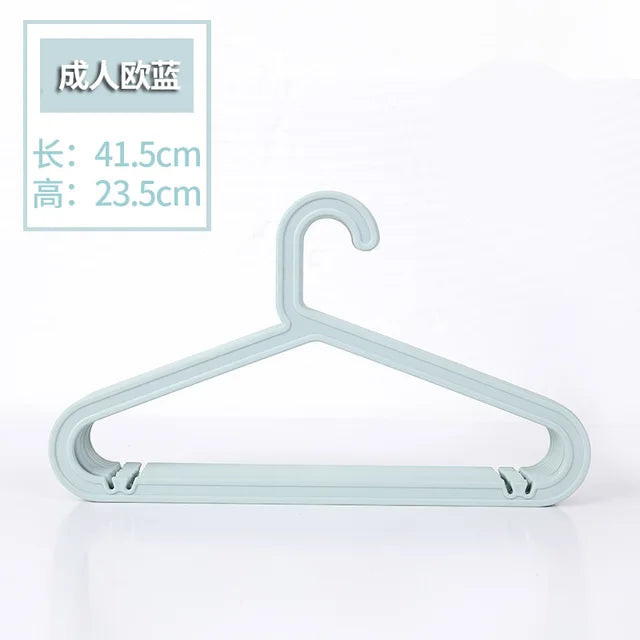 10PCs/lot Adult Clothes Hangers Jeans Pants Coat Hanger Home Storage Holder Dress Hanger Dying Racks Plastic Hanger