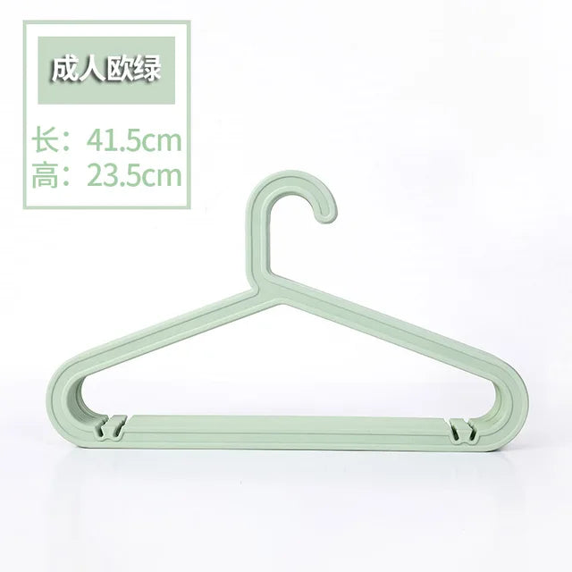 10PCs/lot Adult Clothes Hangers Jeans Pants Coat Hanger Home Storage Holder Dress Hanger Dying Racks Plastic Hanger