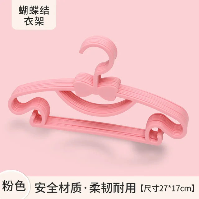 10pcs Portable Children Coats Storage Hanger Closet Organizer Baby Hangers Display Hangers Windproof Kids Clothes Hanger Racks