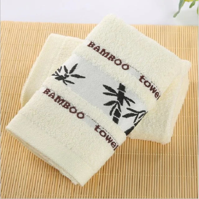 2pcs Set Pure 100% Cotton Towel High Quality Face Bath Towels Set Bathroom Soft Feel Highly Absorbent Shower Hotel Towels Set