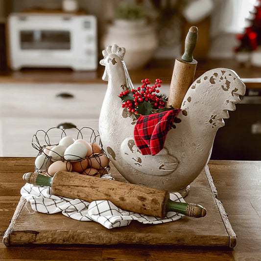 Large Barnyard Hen Planter