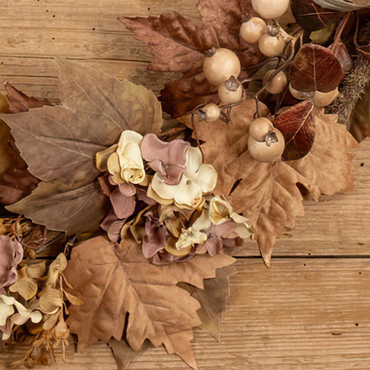 Maple Leaf and Berry Tabletop Decor, Choose Your Style