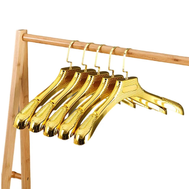 5Pcs Non-slip Clothes Hangers,Heavy Duty Plastic Drying Rack for Dresses T-Shirts Coat Sweater,Household Closet Organization