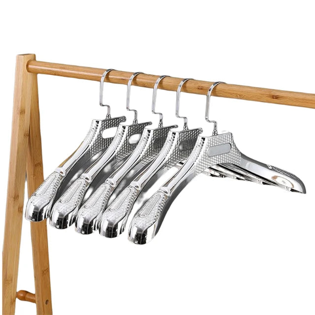 5Pcs Non-slip Clothes Hangers,Heavy Duty Plastic Drying Rack for Dresses T-Shirts Coat Sweater,Household Closet Organization