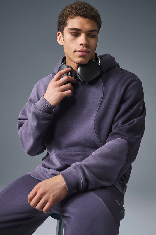 Make Waves Hoodie - Italian Plum Tonal