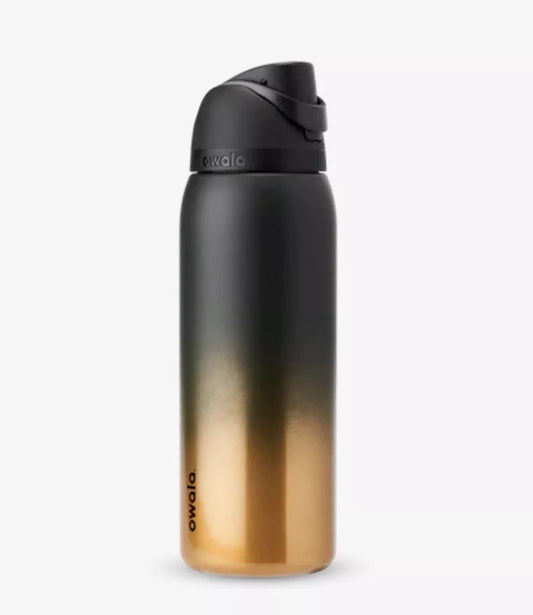 Owala Ring It In 40 oz Black Gold Color Drop Freesip Water Bottle