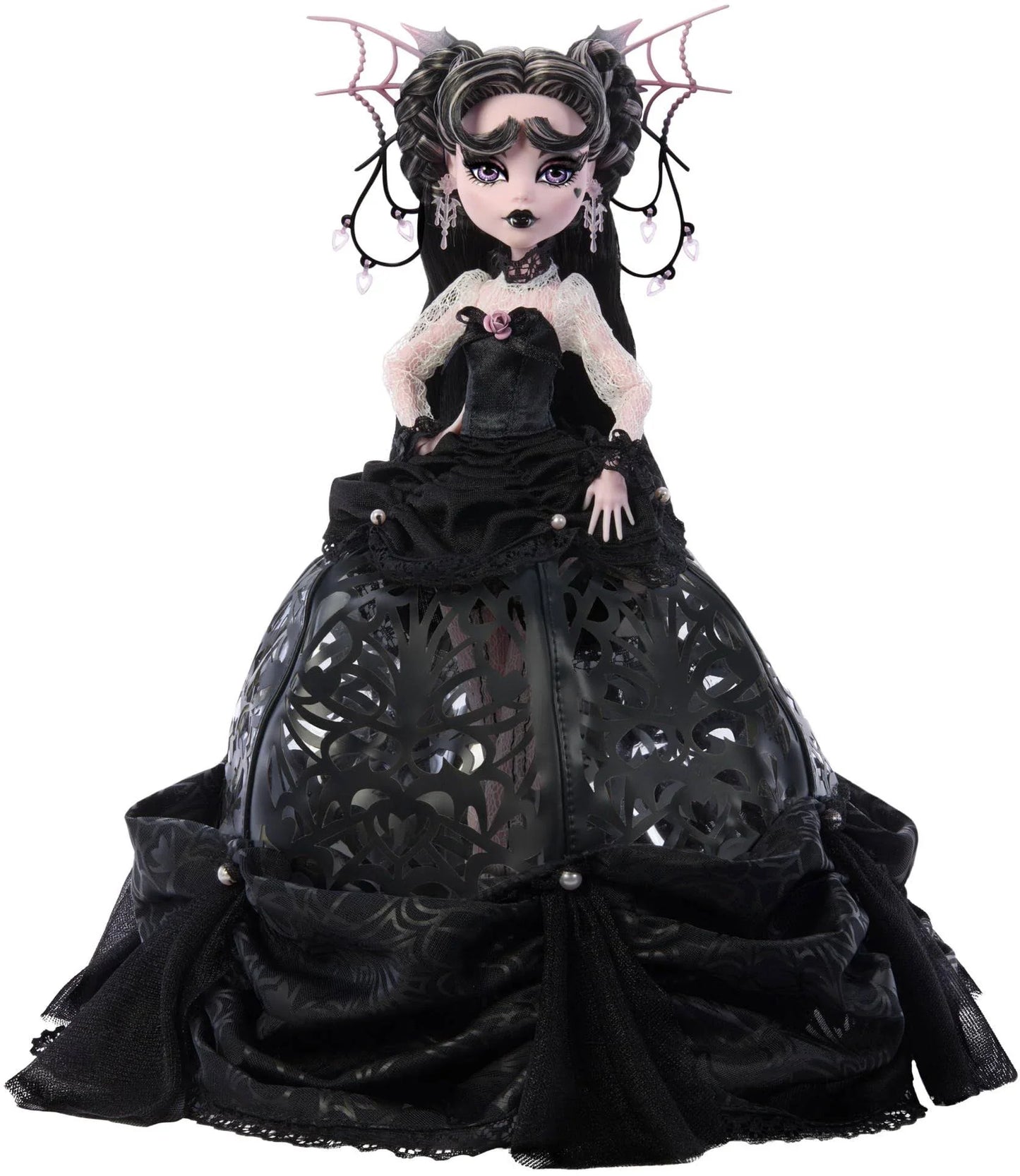 Monster High Draculaura Doll, Vampire Heart in Extravagant Black Ballgown with Elegant Headpiece and Accessories