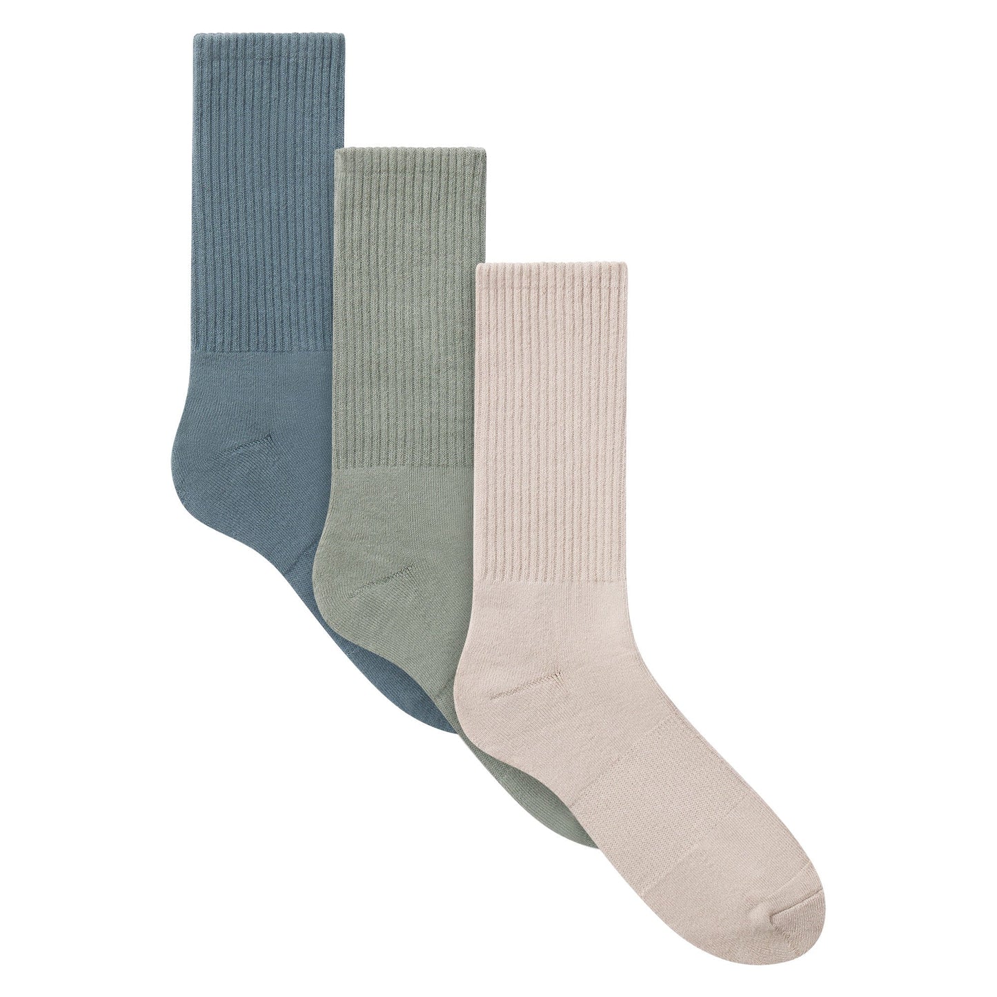 Mens Tube Crew Sock 3-Pack | Stone Multi