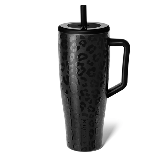 Black Leopard Print Insulated Mug Era 40oz