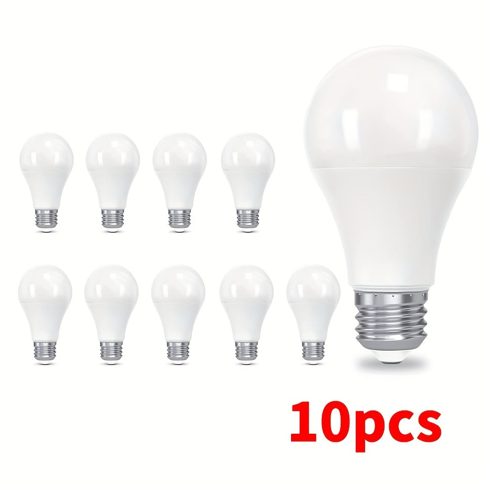 10pcs E26 9W LED Bulbs Are Equivalent To 60W Incandescent Lamps, Cold White 6000K Warm White 3000K 900 Lumen Ultra-bright Bulb Lamps Are Applicable To Living Room, Kitchen, Bedroom And Office