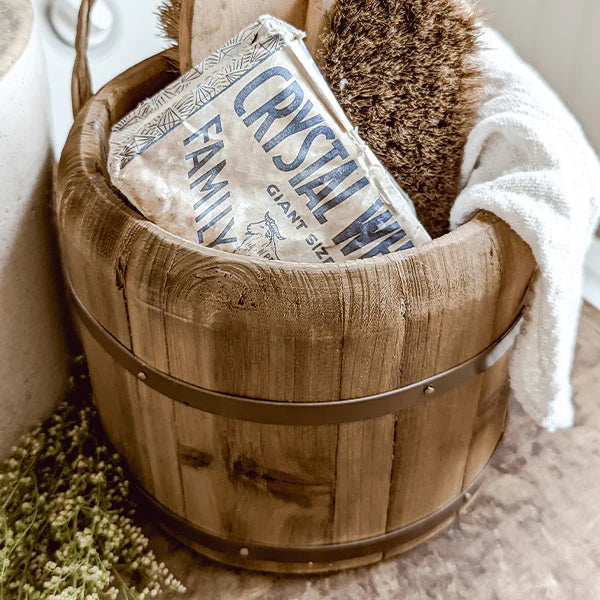 Wooden Barrel Storage Bucket, Choose Your Size