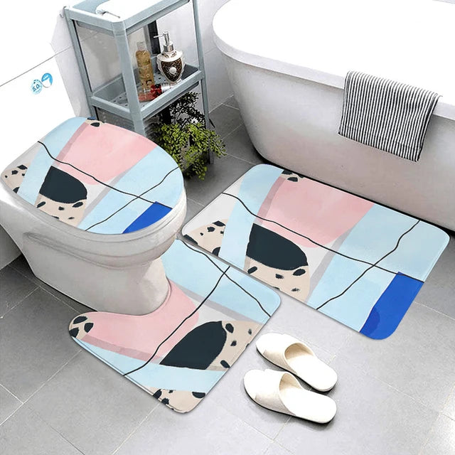 Anti-slip Bath Mat Bathroom Small Rug Shower Mat dog Halloween Foot Mat Kitchen Mat Bedroom Balcony Room Mat Bathtub toilet rug