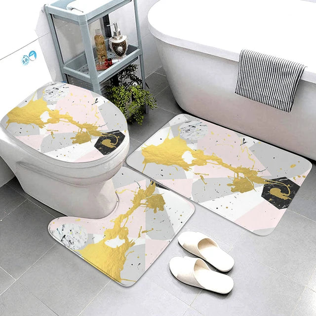 Anti-slip Bath Mat Bathroom Small Rug Shower Mat dog Halloween Foot Mat Kitchen Mat Bedroom Balcony Room Mat Bathtub toilet rug