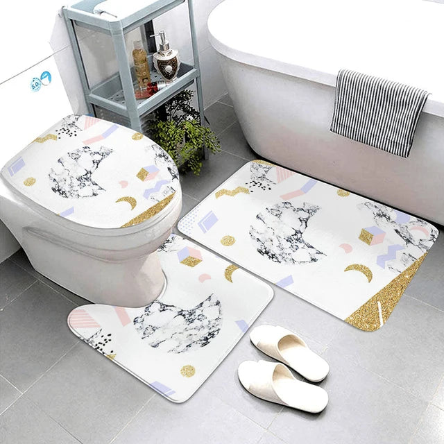 Anti-slip Bath Mat Bathroom Small Rug Shower Mat dog Halloween Foot Mat Kitchen Mat Bedroom Balcony Room Mat Bathtub toilet rug