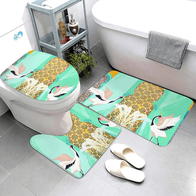 Anti-slip Bath Mat Bathroom Small Rug Shower Mat dog Halloween Foot Mat Kitchen Mat Bedroom Balcony Room Mat Bathtub toilet rug