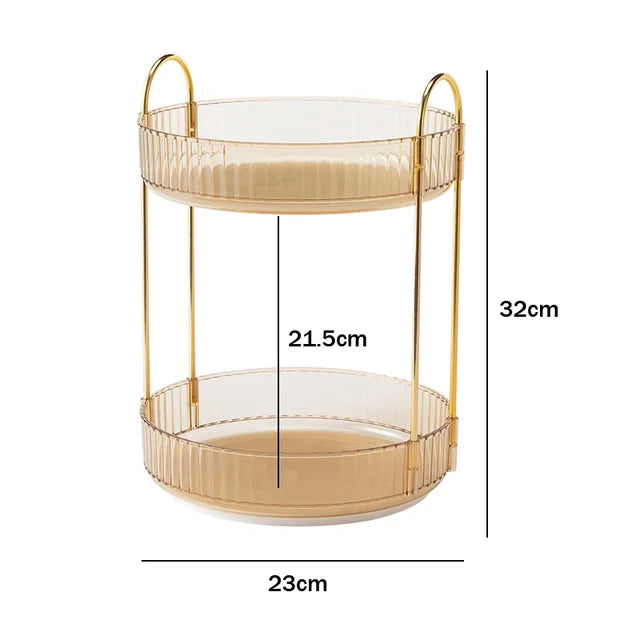 Bathroom Corner Storage Organizer Shelf Home Makeup Skincare Shampoo Lipstick Tabletop Holder Cosmetic Desk Kitchen Rack