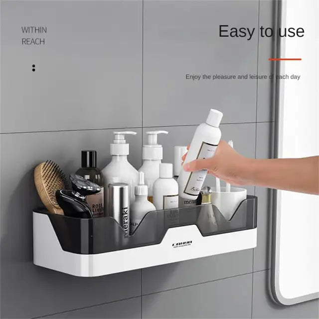 Bathroom Shelf WC Shampoo Holder Shower Shelves Wall Mount Kitchen Storage Basket Cosmetic Rack Home Organizer Bath Accessories