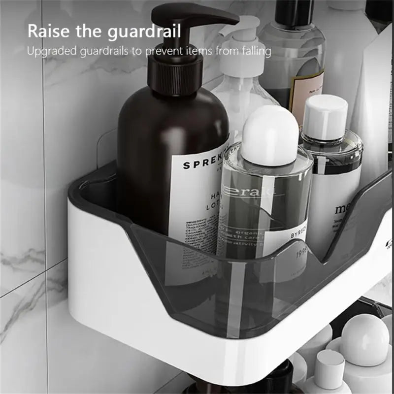 Bathroom Shelf WC Shampoo Holder Shower Shelves Wall Mount Kitchen Storage Basket Cosmetic Rack Home Organizer Bath Accessories