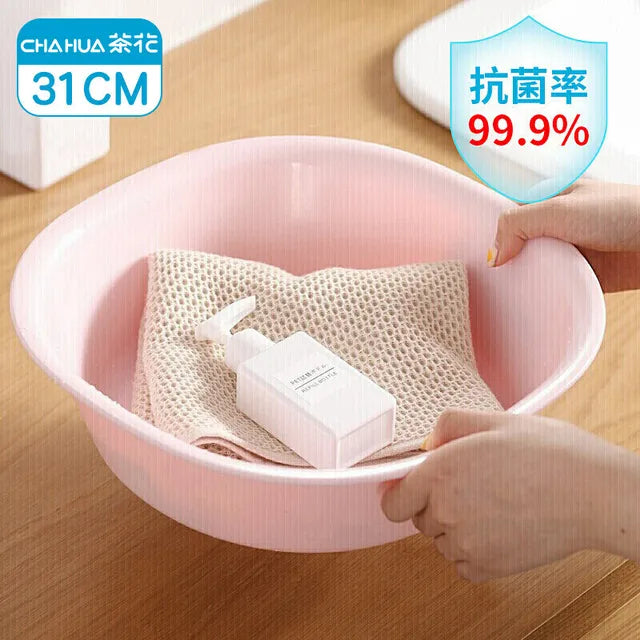 CHAHUA Plastic Basin L Size Washbasin Antibacterial Baby Baby Child Fart Clothes Cleaning Basin Square Basin Durable PP Material