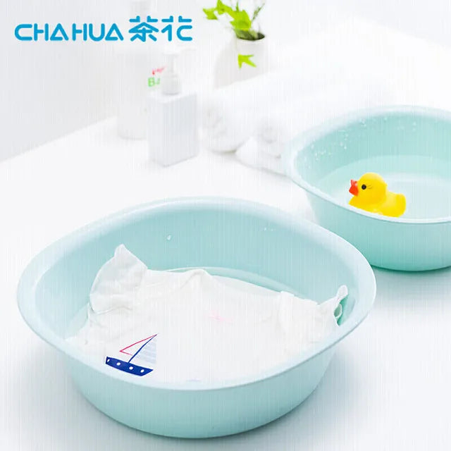 CHAHUA Plastic Basin L Size Washbasin Antibacterial Baby Baby Child Fart Clothes Cleaning Basin Square Basin Durable PP Material