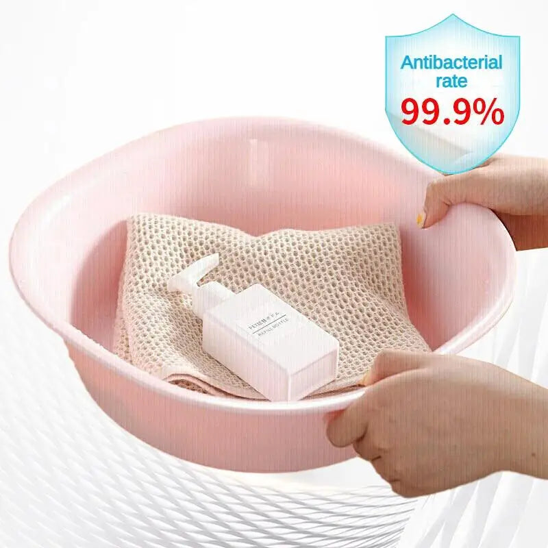 CHAHUA Plastic Basin L Size Washbasin Antibacterial Baby Baby Child Fart Clothes Cleaning Basin Square Basin Durable PP Material