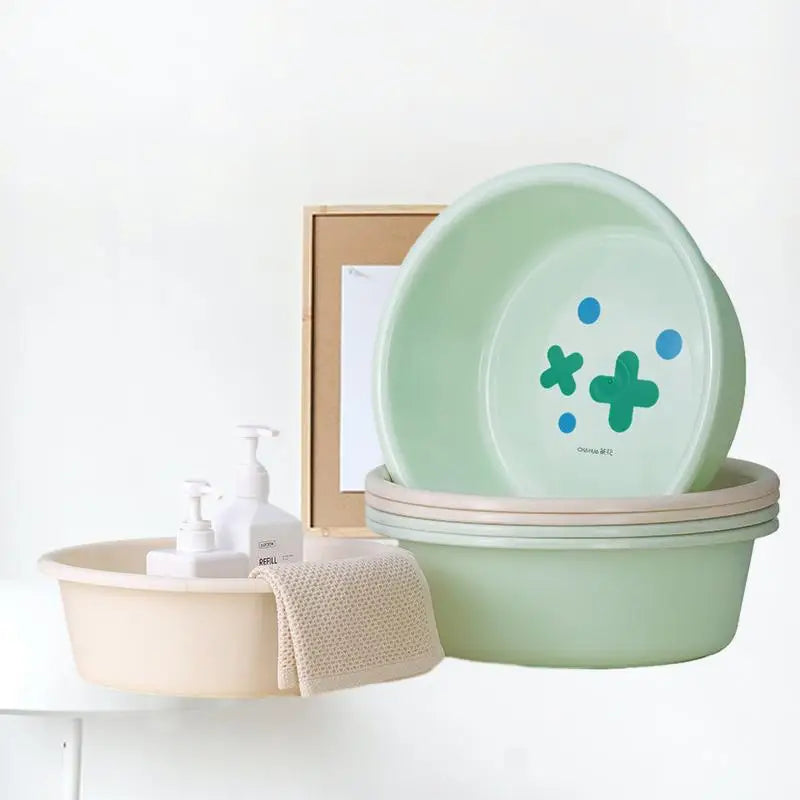 CHAHUA Thickened Anti Fall Wash Basin Household Anti Slip Plastic Washing Basin Vegetable And Fruit Washing Basin