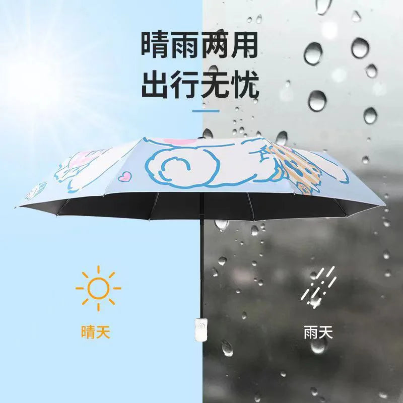 Cartoon kids small fresh rain and shine dual-purpose UV protection sun umbrella umbrella