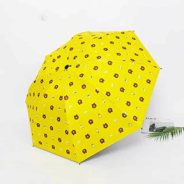 Children's umbrella  parasol umbrella Bear Folding cartoon sun umbrella the umbrella academy женский зонт от дождя