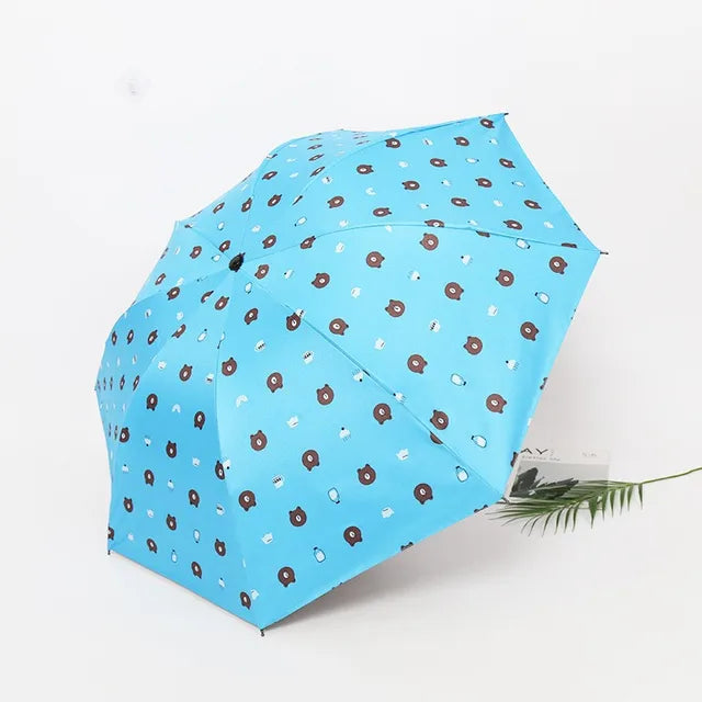 Children's umbrella  parasol umbrella Bear Folding cartoon sun umbrella the umbrella academy женский зонт от дождя