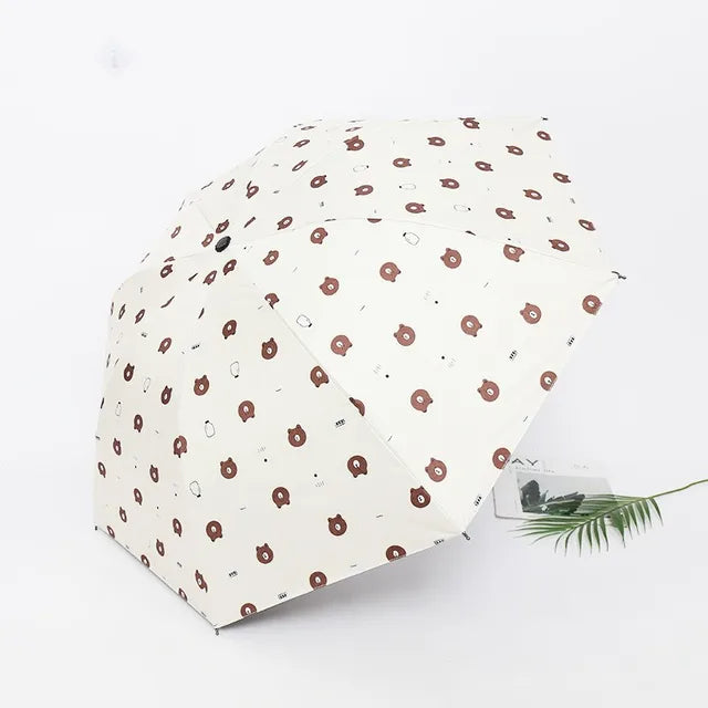 Children's umbrella  parasol umbrella Bear Folding cartoon sun umbrella the umbrella academy женский зонт от дождя