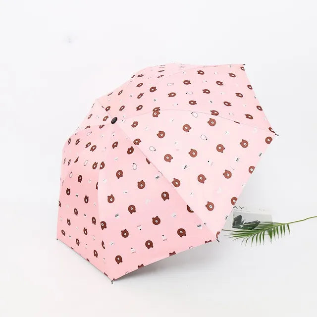 Children's umbrella  parasol umbrella Bear Folding cartoon sun umbrella the umbrella academy женский зонт от дождя