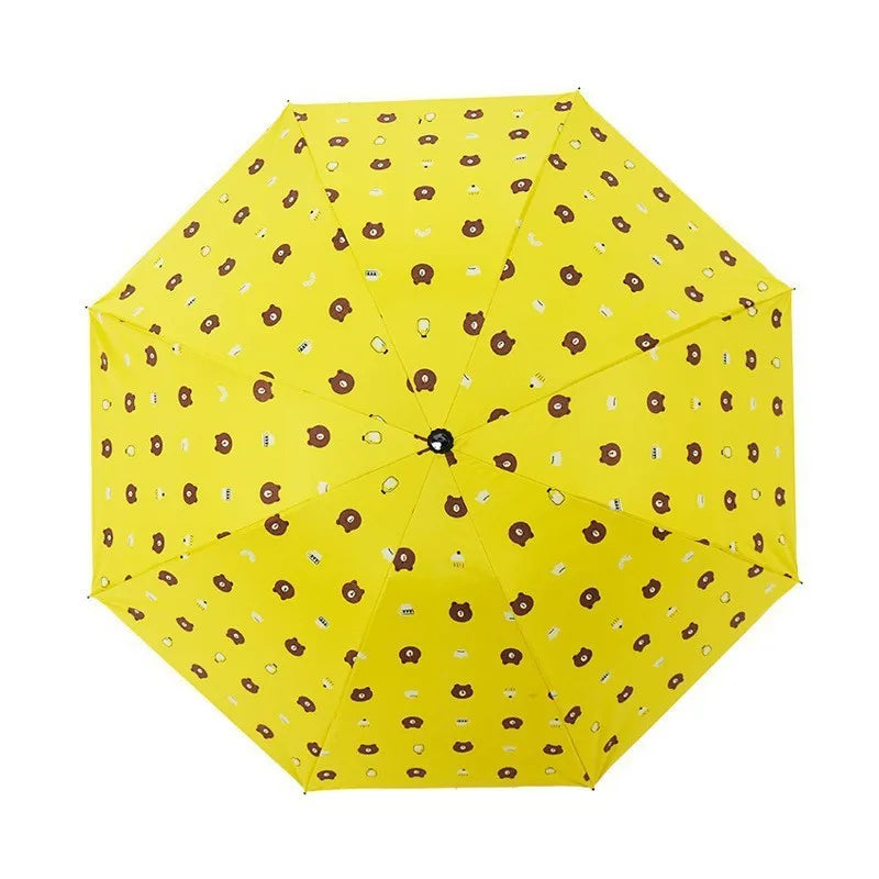 Children's umbrella  parasol umbrella Bear Folding cartoon sun umbrella the umbrella academy женский зонт от дождя