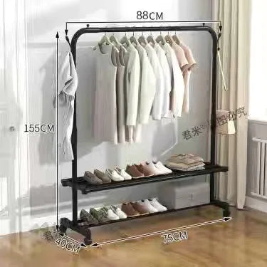 Clothing Rack Coats Page Wearing for Clothes Coat Shelves Home Furniture Wardrobe Stand Children's Room Rack Wall Clothes Hanger