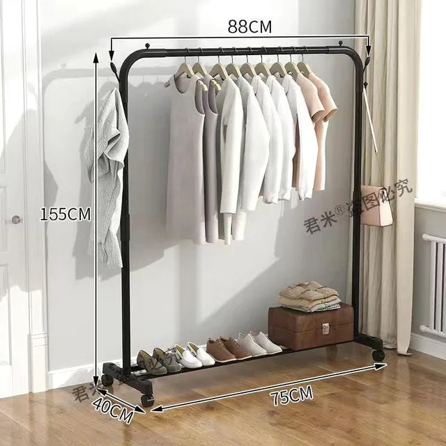 Clothing Rack Coats Page Wearing for Clothes Coat Shelves Home Furniture Wardrobe Stand Children's Room Rack Wall Clothes Hanger