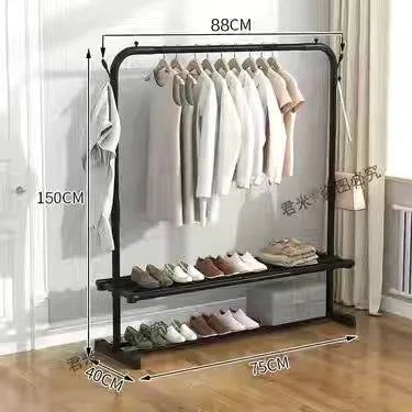 Clothing Rack Coats Page Wearing for Clothes Coat Shelves Home Furniture Wardrobe Stand Children's Room Rack Wall Clothes Hanger