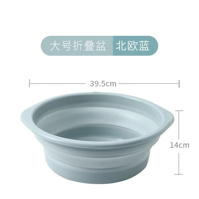 Convenient Foldable And Hanging Washbasin For Home Use When Traveling, Plastic Washbasin, Outdoor Telescopic Folding Washbasin