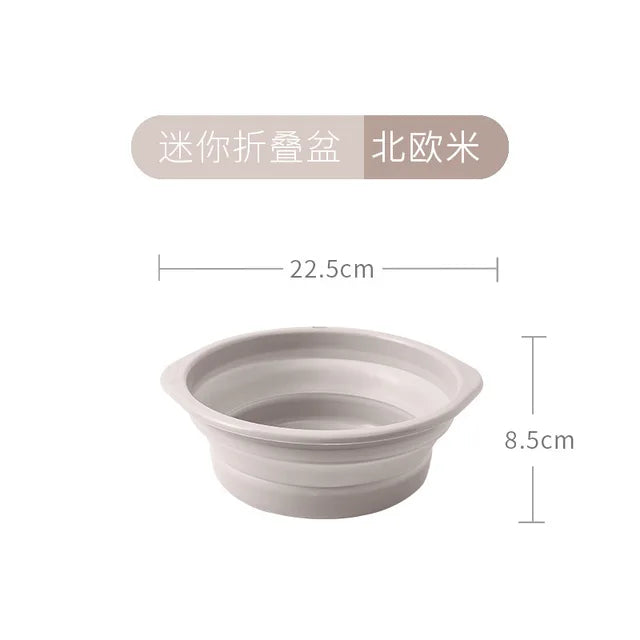 Convenient Foldable And Hanging Washbasin For Home Use When Traveling, Plastic Washbasin, Outdoor Telescopic Folding Washbasin