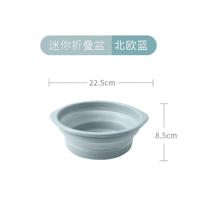 Convenient Foldable And Hanging Washbasin For Home Use When Traveling, Plastic Washbasin, Outdoor Telescopic Folding Washbasin