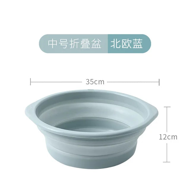 Convenient Foldable And Hanging Washbasin For Home Use When Traveling, Plastic Washbasin, Outdoor Telescopic Folding Washbasin