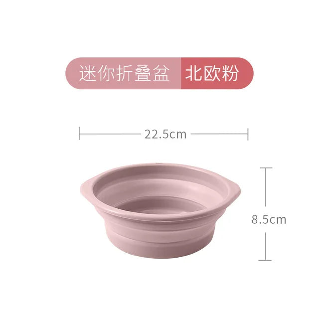 Convenient Foldable And Hanging Washbasin For Home Use When Traveling, Plastic Washbasin, Outdoor Telescopic Folding Washbasin