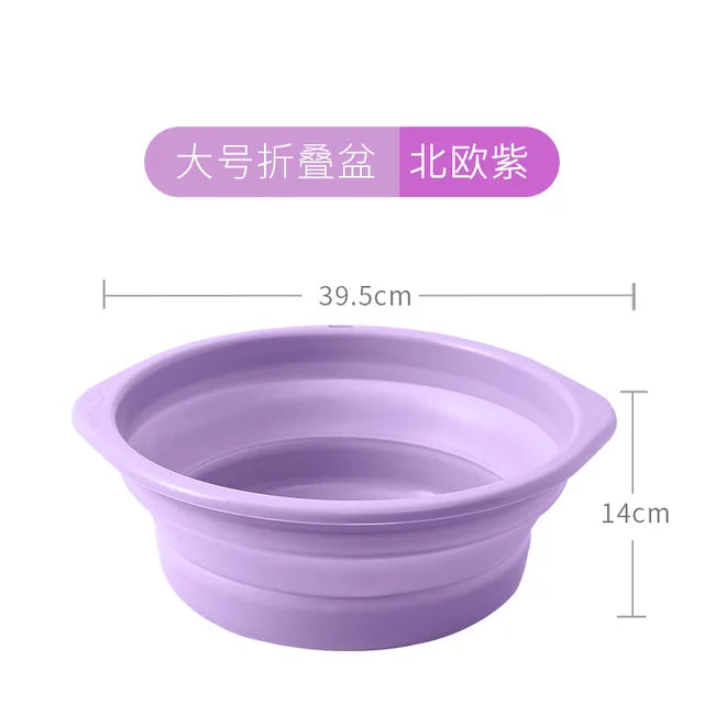 Convenient Foldable And Hanging Washbasin For Home Use When Traveling, Plastic Washbasin, Outdoor Telescopic Folding Washbasin