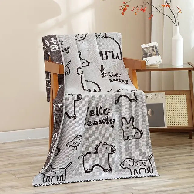 Cusack 14 Styles Animal Cartoon Adult Soft Cotton Five-layer Gauze Bath Towel 80*160 70*140 CM High Quality