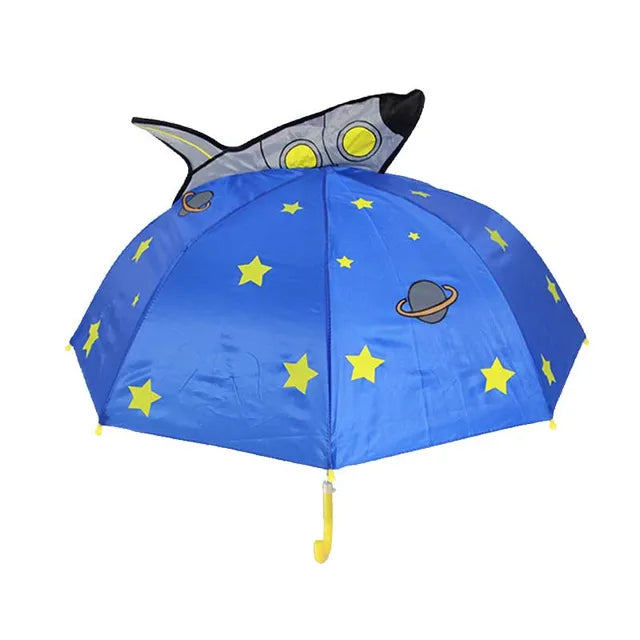 Cute Cartoon Children Umbrella animation creative long-handled 3D ear modeling kids umbrella For boys girls