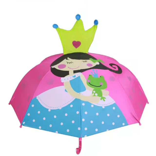 Cute Cartoon Children Umbrella animation creative long-handled 3D ear modeling kids umbrella For boys girls