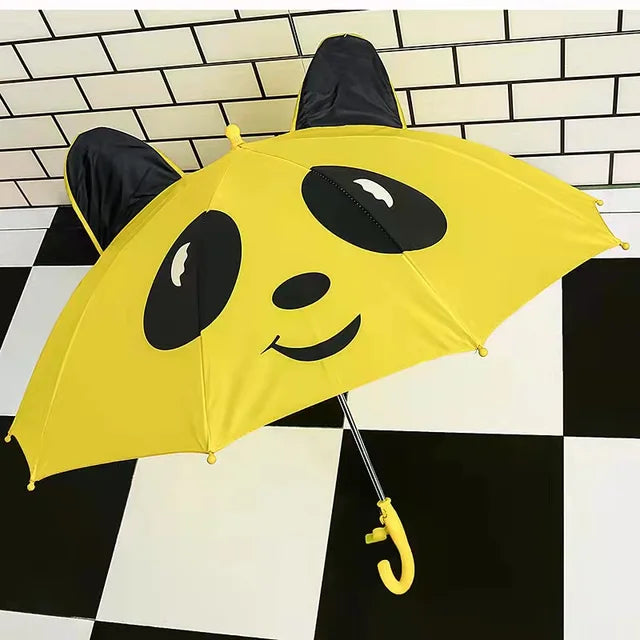 Cute Cartoon Children Umbrella animation creative long-handled 3D ear modeling kids umbrella For boys girls