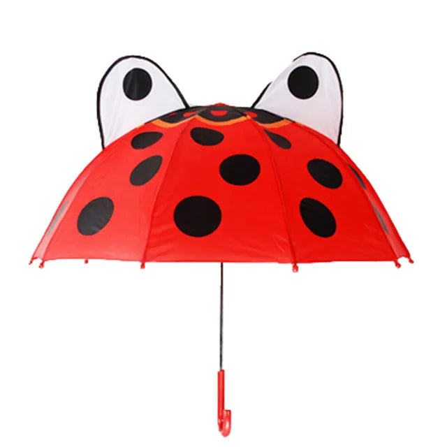 Cute Cartoon Children Umbrella animation creative long-handled 3D ear modeling kids umbrella For boys girls