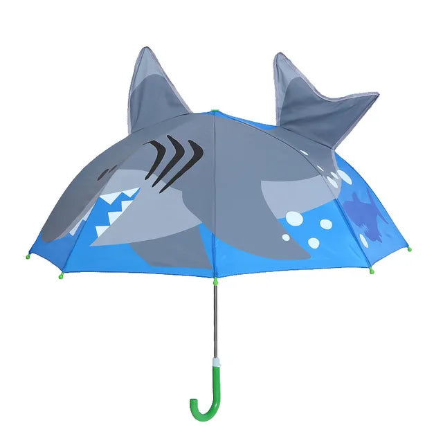 Cute Cartoon Children Umbrella animation creative long-handled 3D ear modeling kids umbrella For boys girls