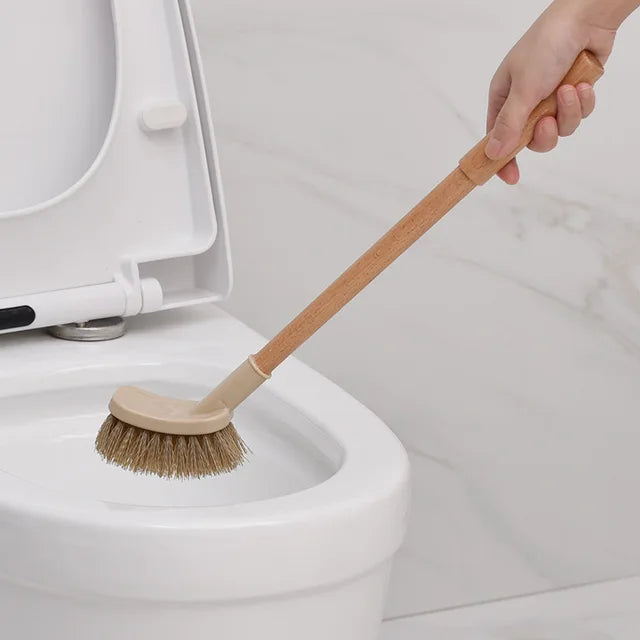 Durable Toilet Brush Long Handle Floor Stand Toilet Brush Holder Soft Bristle Cleaning Bathroom Tools Cleaning Tool