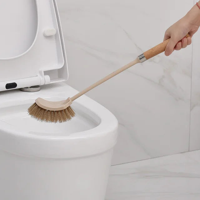 Durable Toilet Brush Long Handle Floor Stand Toilet Brush Holder Soft Bristle Cleaning Bathroom Tools Cleaning Tool